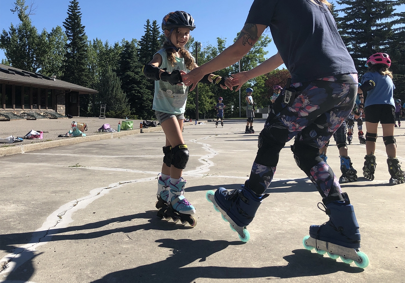 Open private roller skating coaching for beginners in Athens