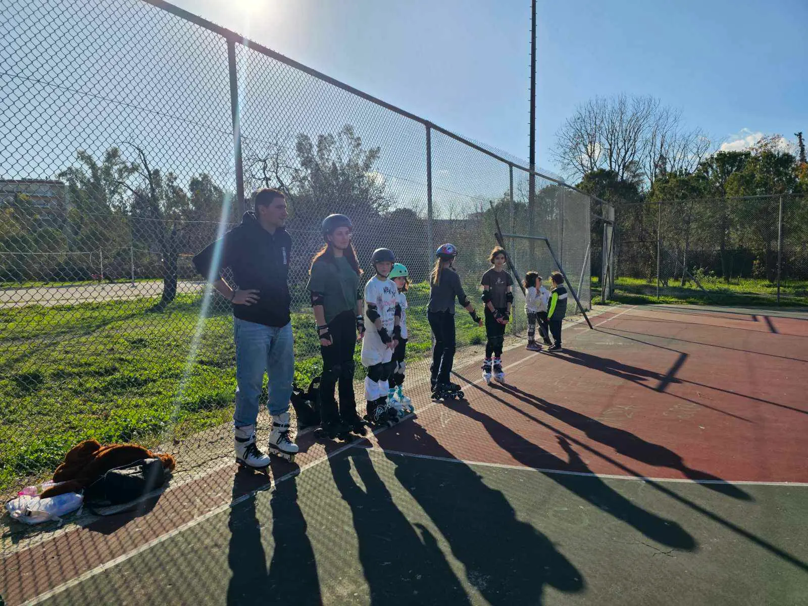 Beginner roller skating class in Zografou, Athens